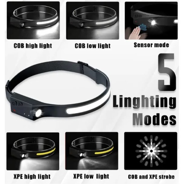 Pandelampe i smart design, 10.000 lumen Genopladelig inkl. opladerstik 
